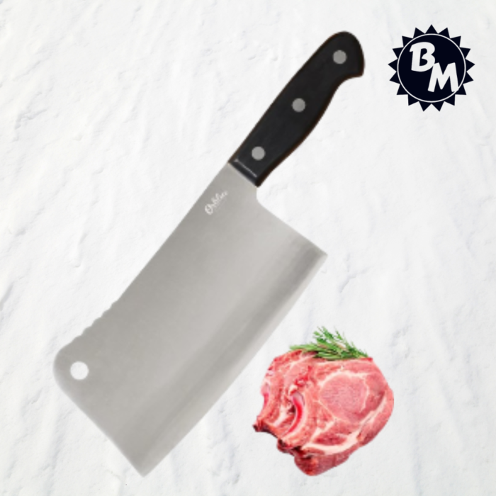 Meat Cleaver - Stainless Steel Chef Butcher Knife for Cooking